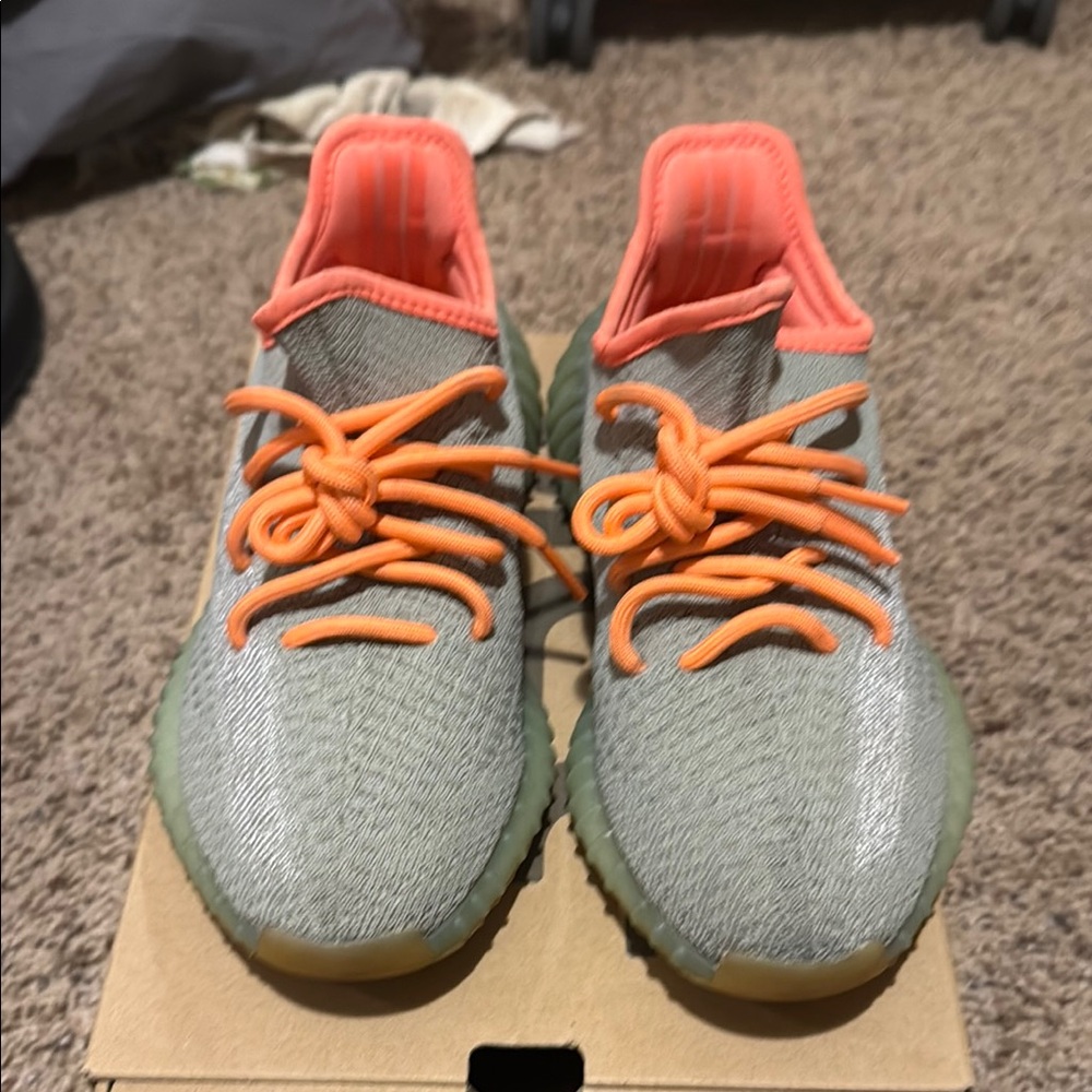 Kids' Stylish Gray and Orange Sneakers
